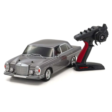 AUTOMODELO ELÉTRICO KYOSHO 1/10 FAZER MK2 CHASSIS FZ02L MERCEDES-BENZ 300 SEL 6.3 1971 CINZA BEGE 4WD RÁDIO 2.4GHZ KYO 34436T1